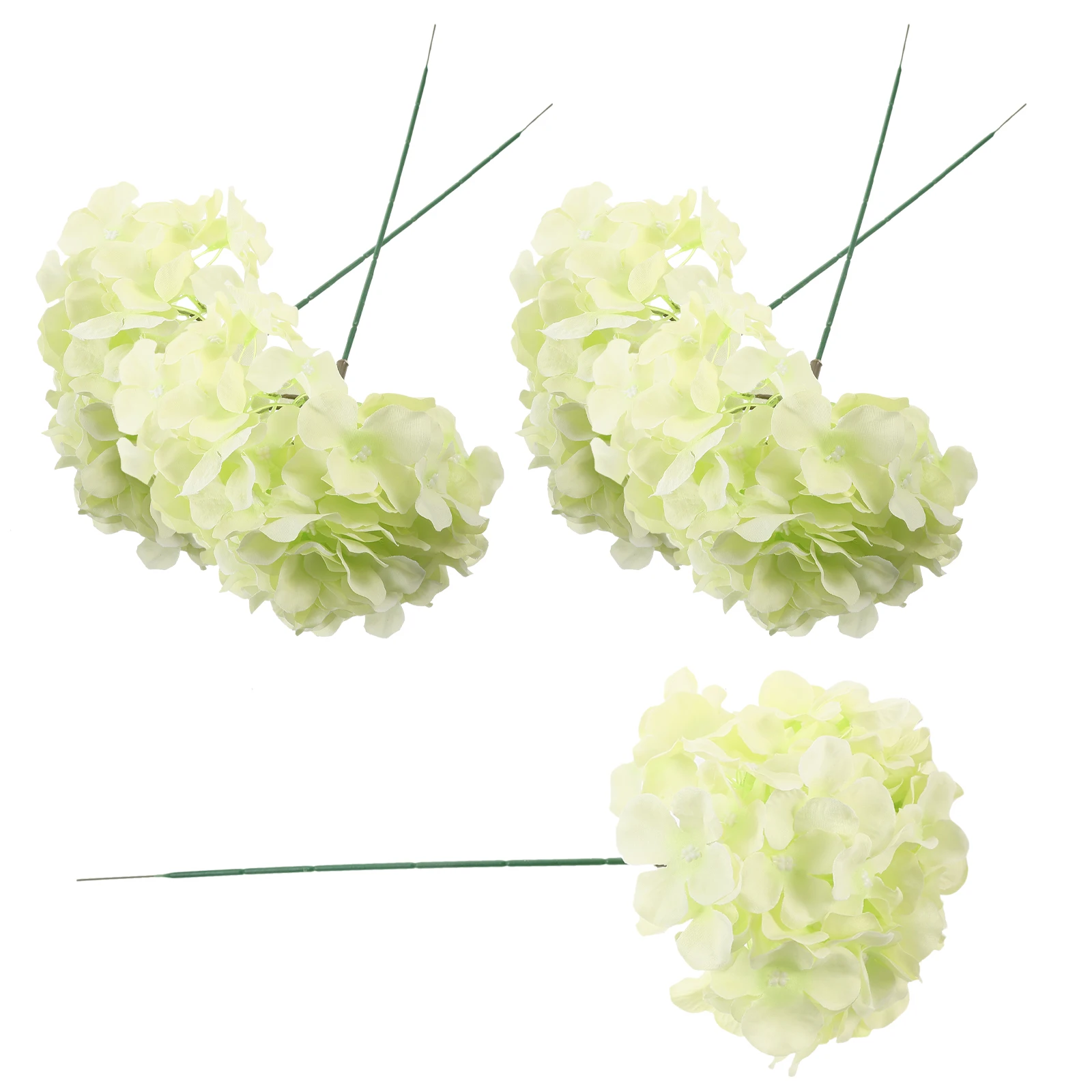 

6 Sets Artificial Hydrangea Flowers Pieces Flower Head Silk Lifelike Party Bridal Banquet Home Decor Outdoor