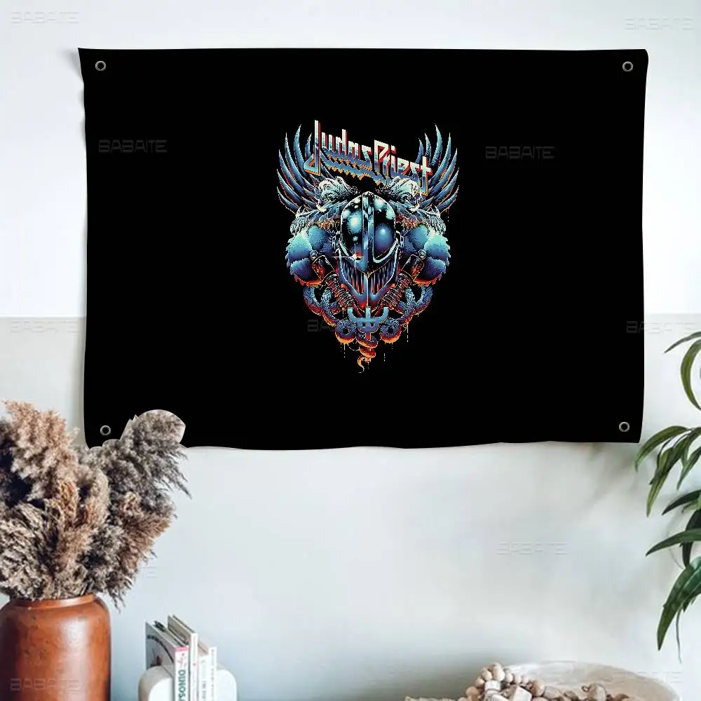 Band J-judas Priest Large Size Flags Printing Patterns Interesting Birthday Party Decorations Banner