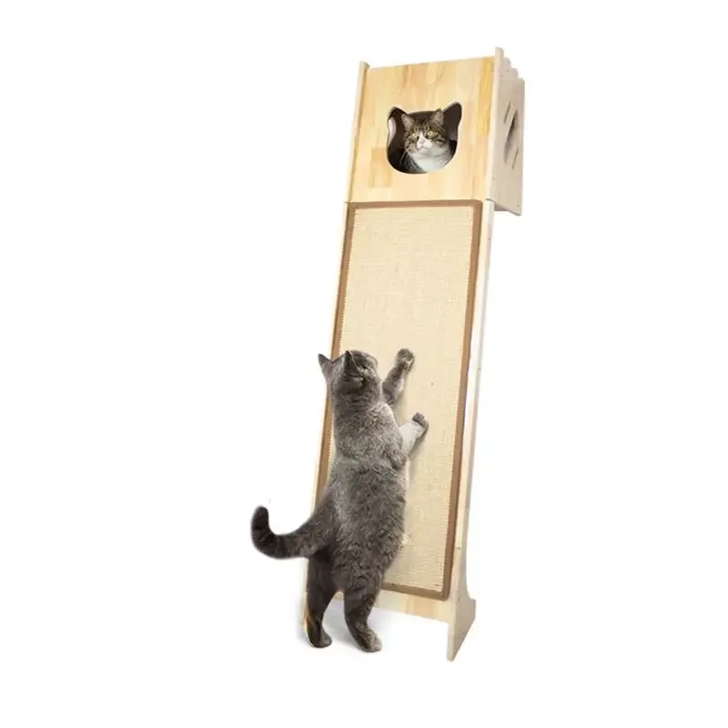 

Cat treadmill wooden pinball machine large pitching toys grinding claws fitness wheel rack honey pot cat scratch resistant