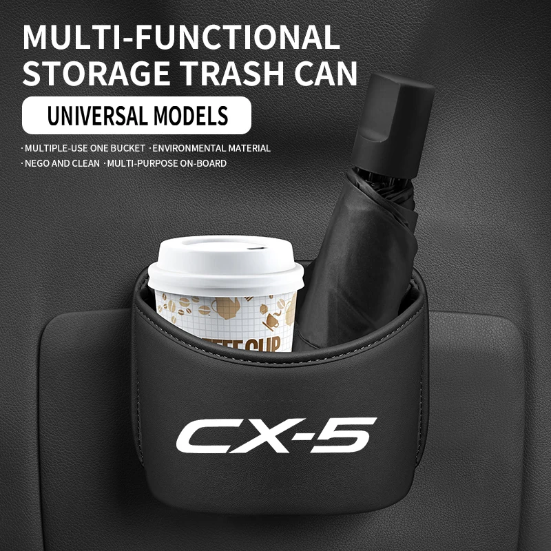 

Многофункциональный органайзер для хранения в двери автомобиля, подвесной контейнер для мусора на спинку сиденья для Mazda 2, 4, 3, 6, CX-5, CX-3, CX-7, CX-9, Atenza