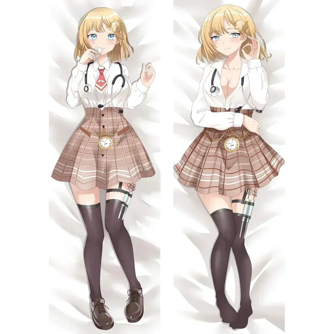 60x180cm Vtuber Watson Amelia Dakimakura Pillow Case Hugging Body Pillowcase Bedding Decorating Gift