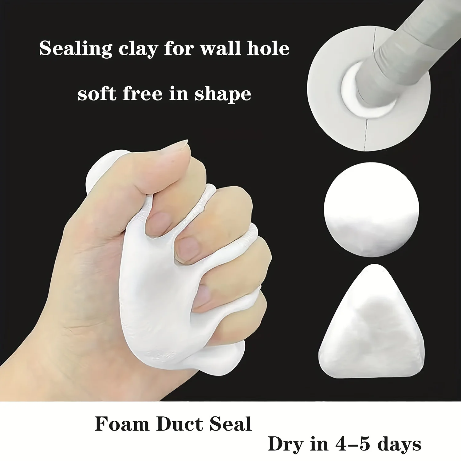 

10pcs Seal Putty Duct Seal Waterproof And Repair Clay Moldable Silicone Putty Seal Mortar Wall Hole Quick Mending Mud
