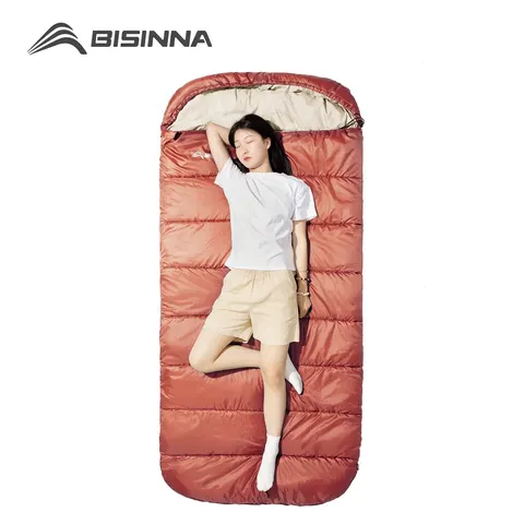 BISINNA Grande Saco de dormir para acampamento, leve, 3 estações, solto, largo, tamanho longo, para descanso adulto, caminhadas, pesca