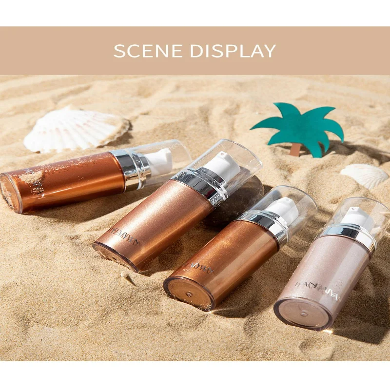 HANDAIYAN Summer Beach مثير لتفتيح الجسم، مستحلب سائل عالي الإضاءة، محتوى صافي 20 مل