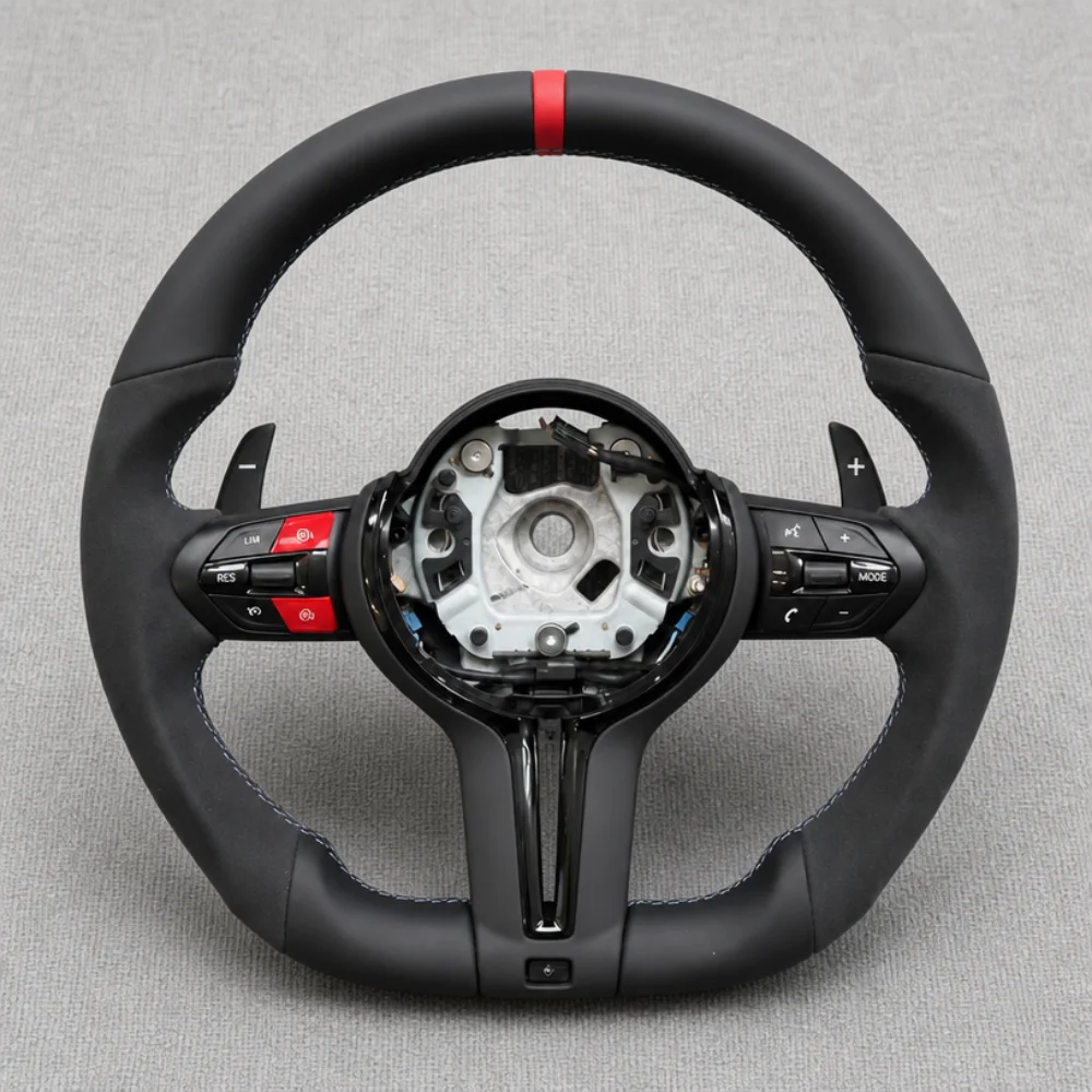 Steering Wheel Suede For BMW F20 F30 F22 F01 F10 M2 F87 M3 F80 M5 X3 F25 F82 F15 E70 E90 E71 E60 X5 E70 M6 Factory Bestsellers