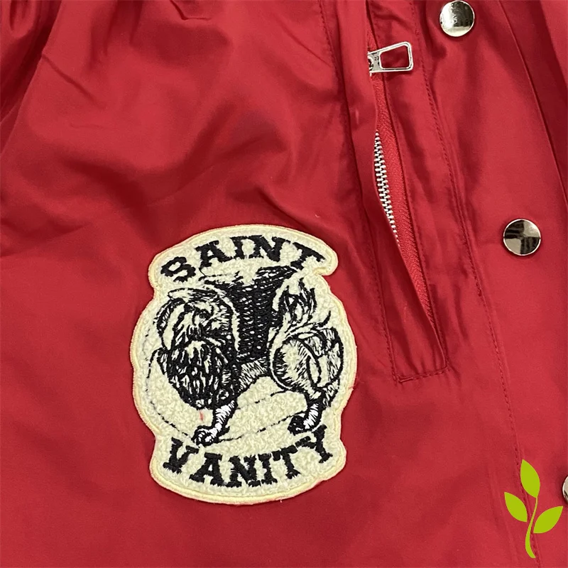 Saint Pants Men Women Black Red Grey Sporty Casual Double Button Loose High Street Drawstring Trourers