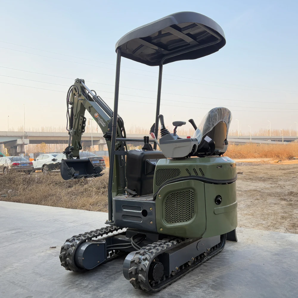 Customized EPA B&S Engine Mini Excavator 1 Ton 2 Ton Crawler Micro Digger