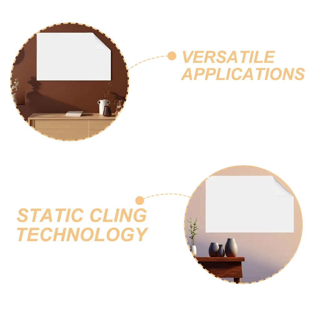 2ロール ホワイトボードステッカー 静電気でくっつく ドライイレースシート 壁用 再利用可能 滑らかな書き心地 壁に貼る ドライイレースボード