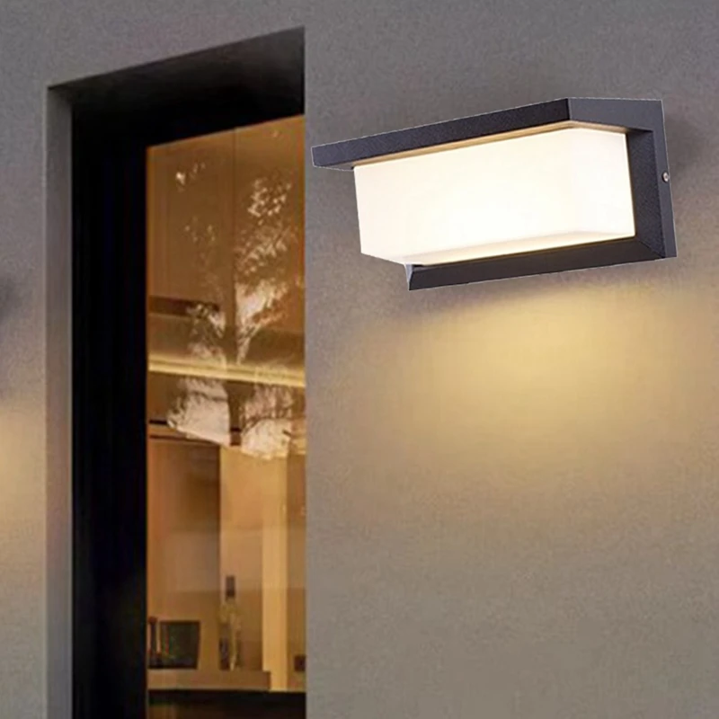 Gran oferta IP65 Sensor de movimiento iluminación exterior luces de porche 20W balcón luces de jardín lámpara de pared Led luz de pared exterior impermeable