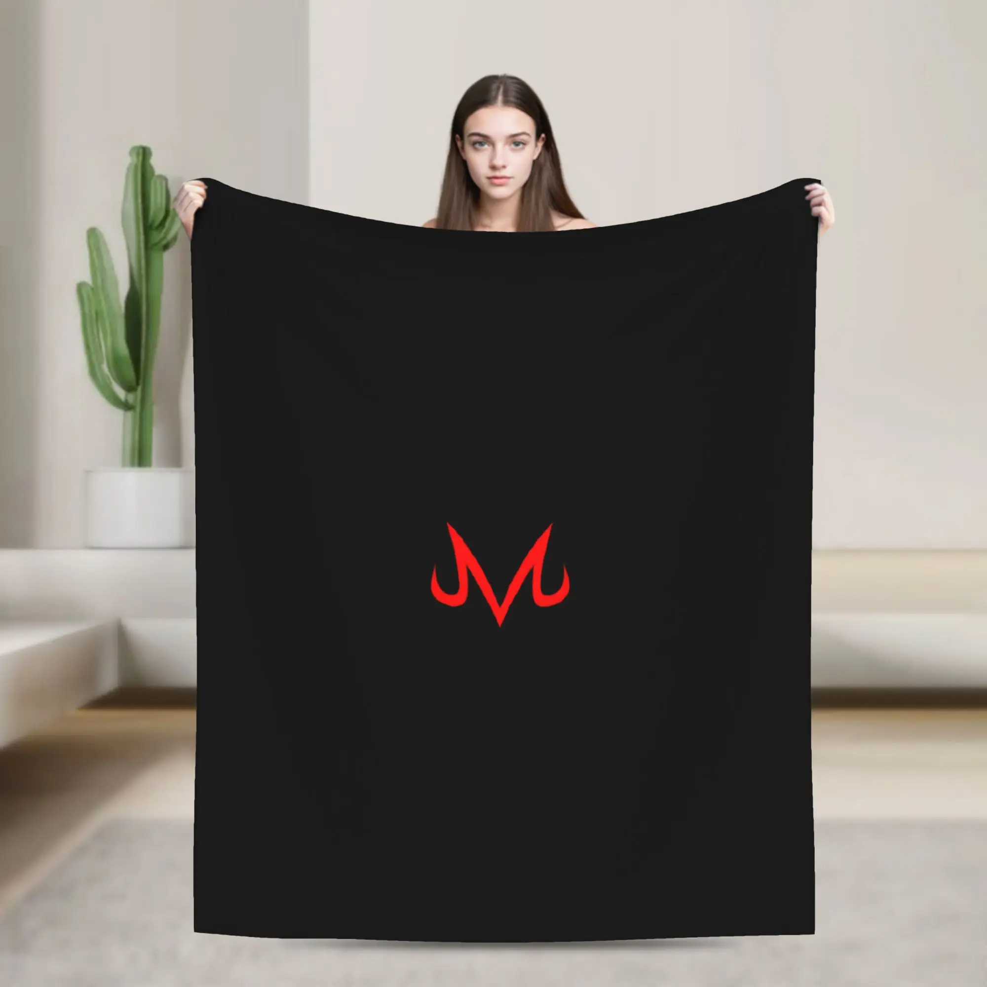 Warm Soft Blanket Travel D-gragon Majin Veget B-ball Throw Blanket  Flannel Bedspread For Bedroom Novelty Sofa Bed Cover