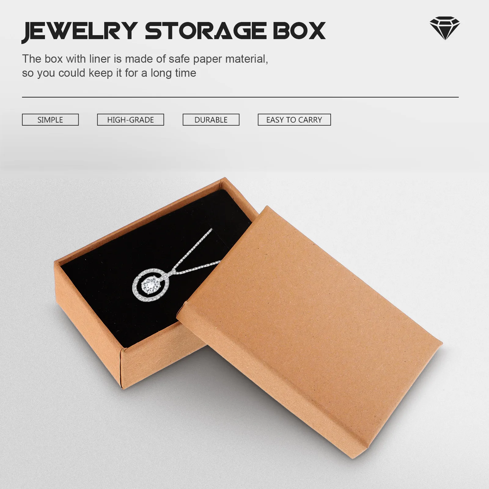

24Pcs Premium Jewelry Storage Box Set Paper Gift Packaging Case for Necklace Bracelet Ring Earring Brooch Hair Clip Travel Daily