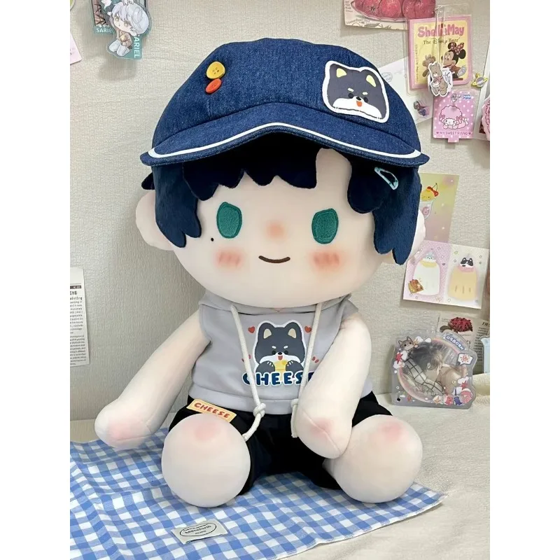 جيرسي بيسبول 40 سم، وضعية الجلوس، استمتع بالجسم، مجموعة بدلة الدمية القطنية