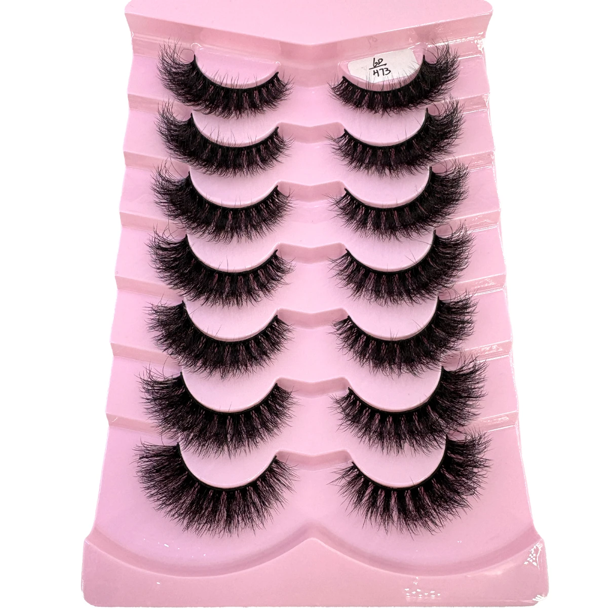 HBZGTLAD 7 pares de pestañas pestañas de visón 3D extensión de pestañas suaves gruesas y esponjosas pestañas postizas naturales maquillaje pestañas de visón