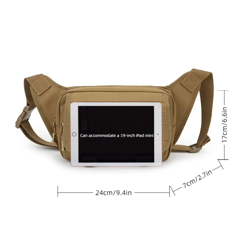 حقيبة صدر كاجوال للرجال، تخزين متعدد الأقسام، حقيبة كتف رياضية، مناسبة للأنشطة الخارجية مثل المشي لمسافات طويلة وركوب الدراجات وما إلى ذلك #6