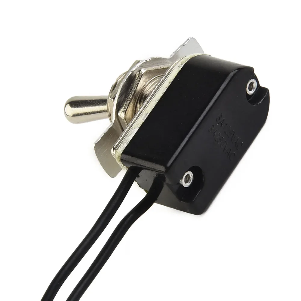 SPST 6A Toggle Switch SPST Contacts 1PCS 6A/125V Black+Silver ON/OFF Switch Toggle With Wire Switch Particular