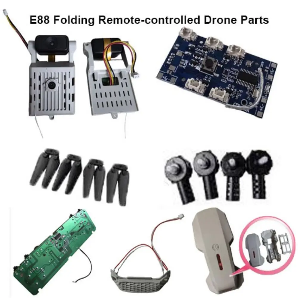 Durable For Universal Folding Remote-controlled  Parts Black E88pro Quadrotor Spare Parts Motor Base Lampshade 9 Styles