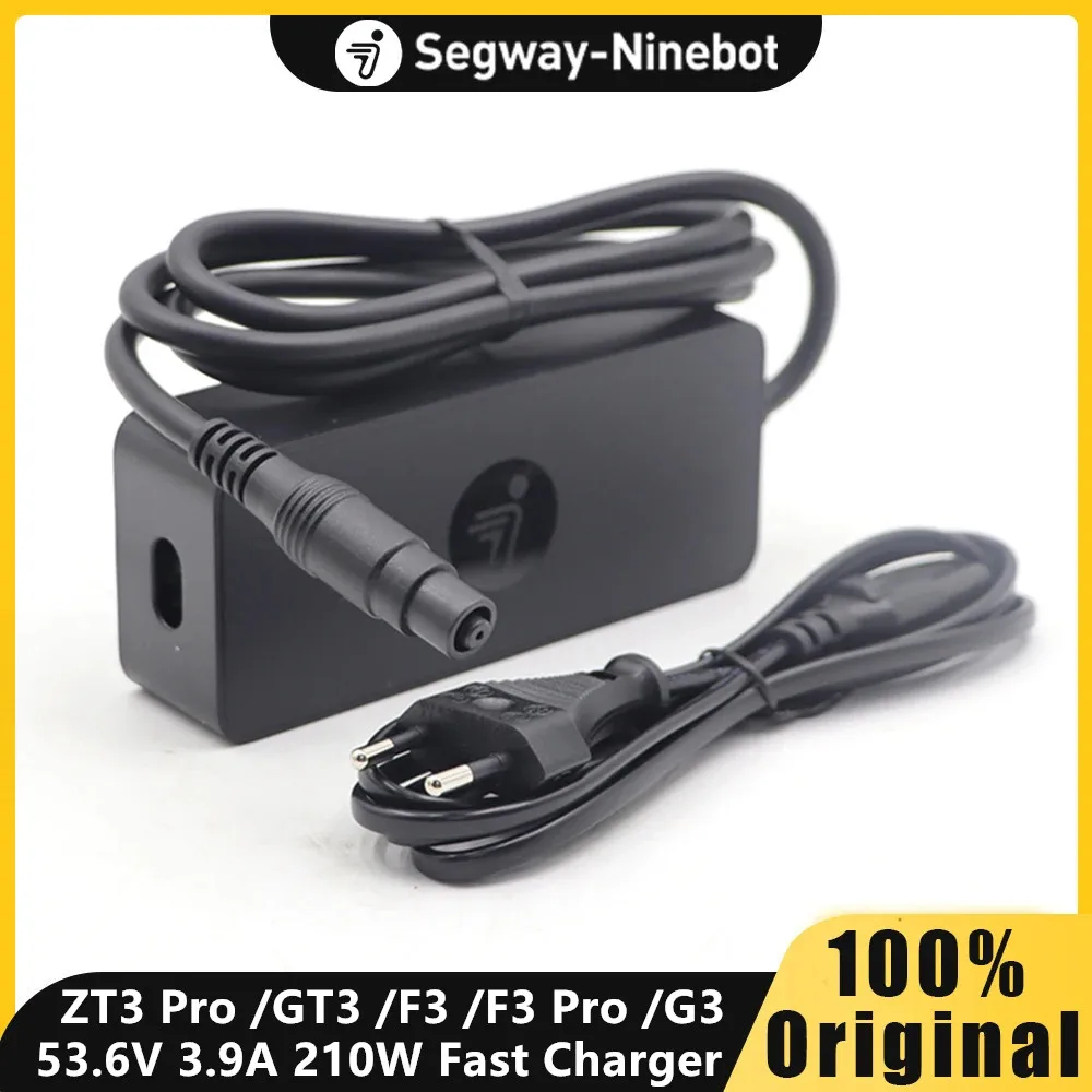 Image of EU-Lager Schnellladegerät für Ninebot by Segway Max G3, ZT3 Pro, GT3, F3, F3 Pro Elektroroller 210W 53,6V 3,9A Netzteil-Adapter mit EU-Stecker Kickscppter Originalteile