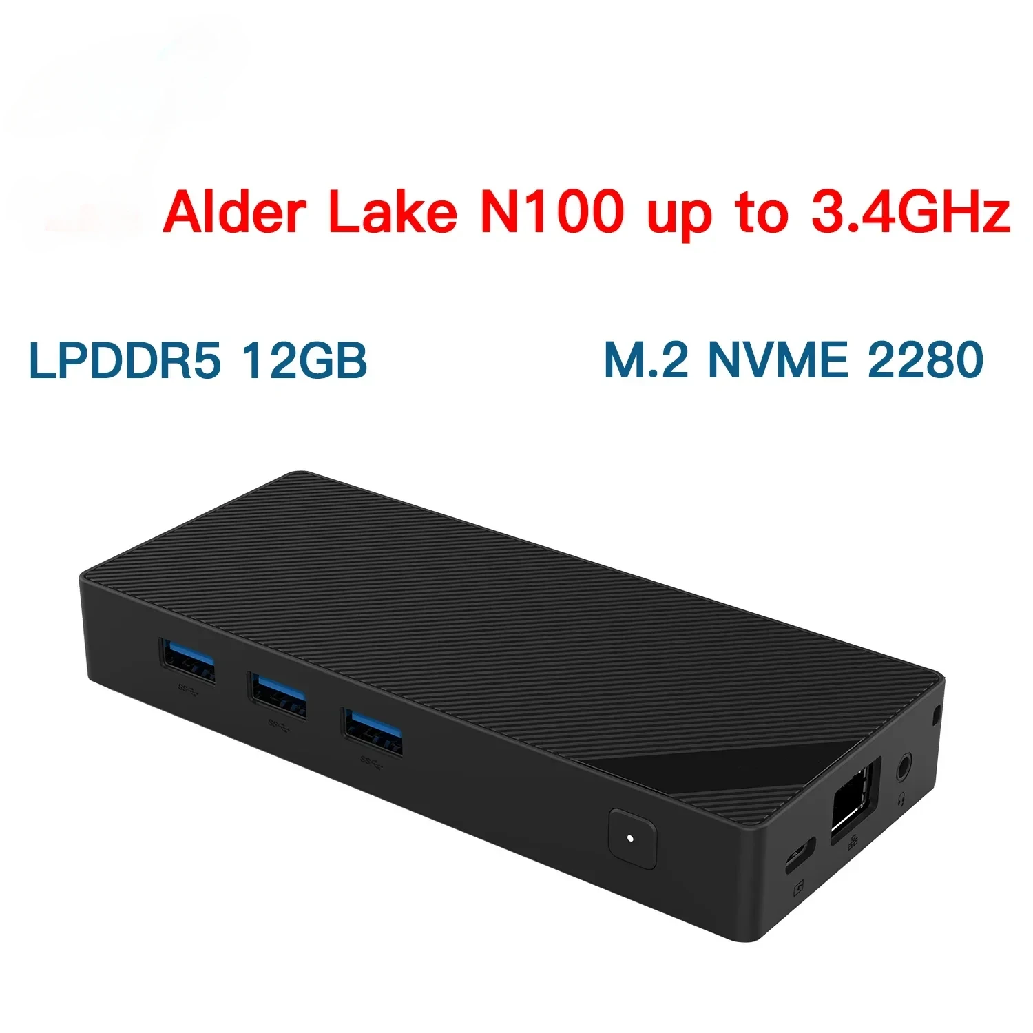 SZBOX Alder Lake N100 Windows 11 Mini PC Stick DDR5 12GB 128GB NVME SSD WIFI BT 4K 1000M Desktop Gaming Computer