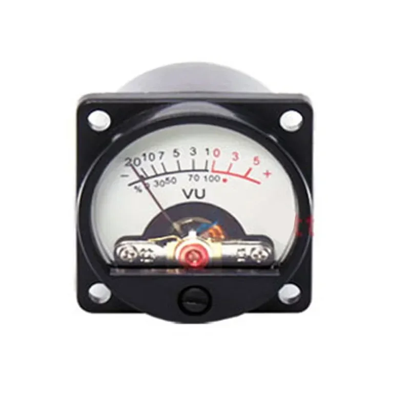 LUSYA 1pcs 500uA 630Ohm Analog Panel 34mm VU Meter  6-12V Warm Back Light  Audio Level For Amplifier