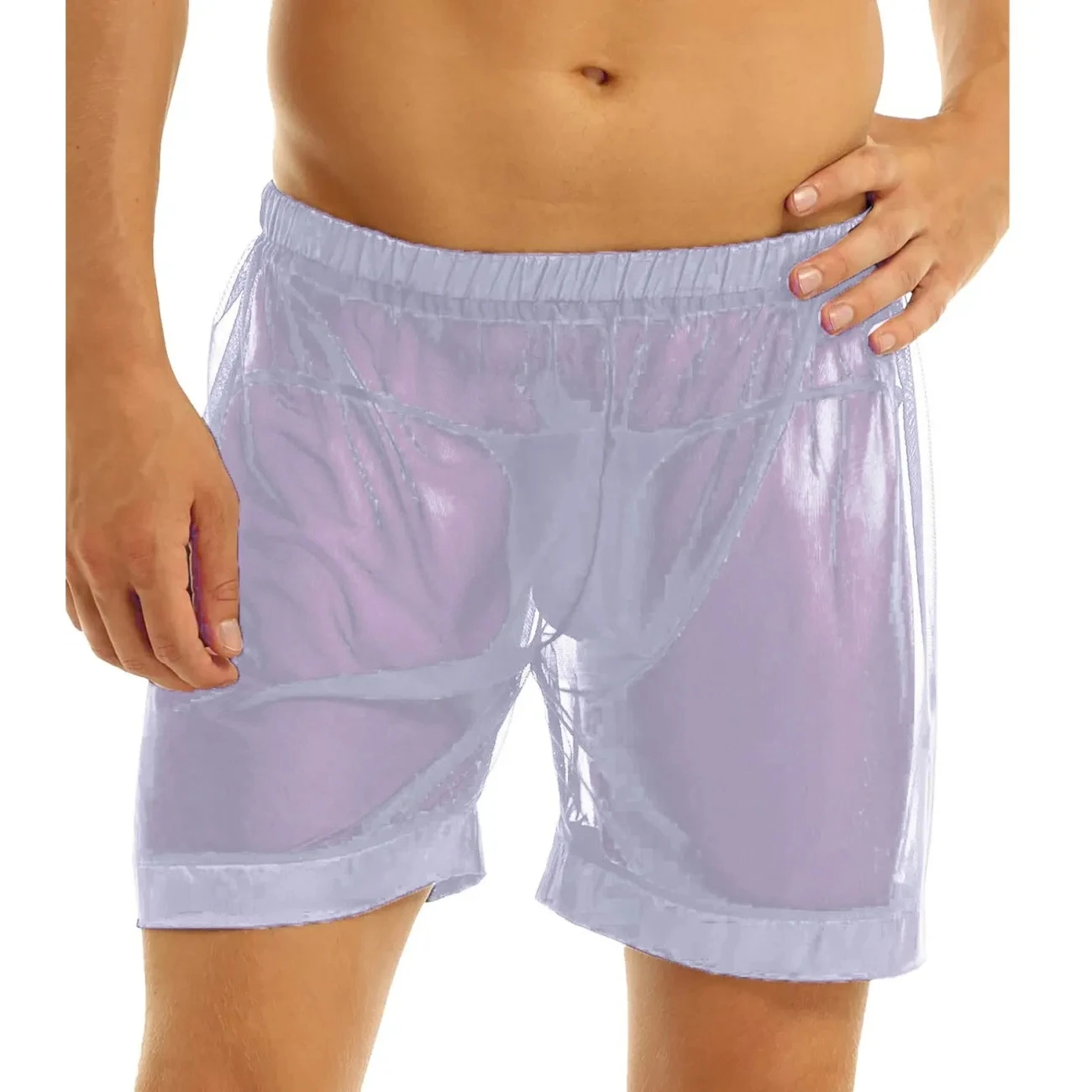 

Exotic Pants Man See Through Sheer Mesh FKK Party Shorts