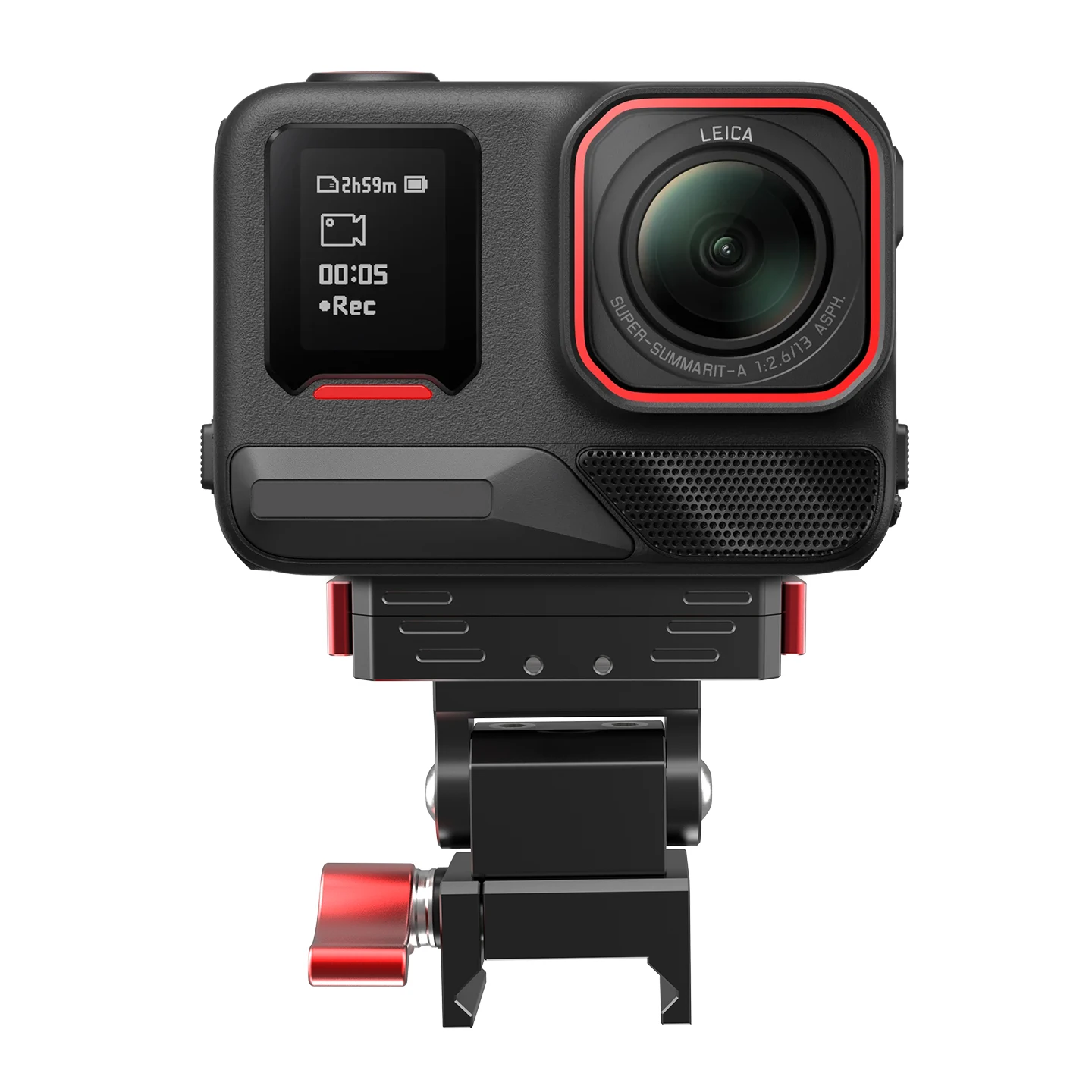 360° Schwenkbarer Kugelkopf mit NATO-Klemme und Schnellverschluss für Action-Kameras wie GoPro13, DJI Osmo 360, Insta360 X6, Ace Pro2, RS Gimbal-Halterung – Detail 16