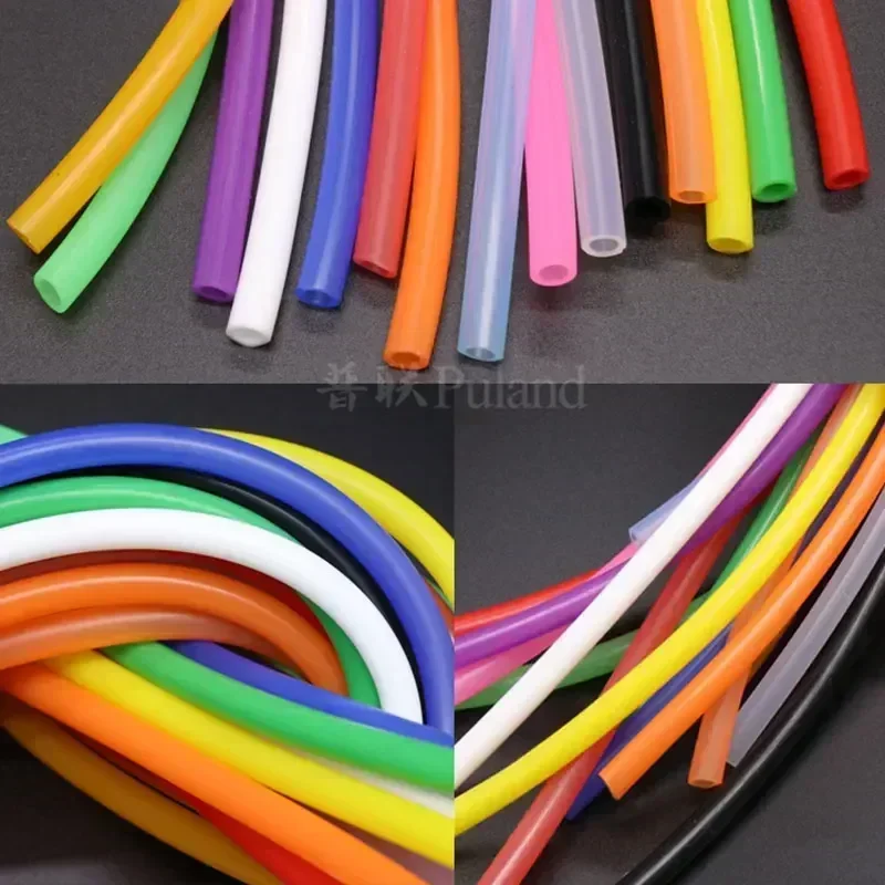 1/2M Silicone Tube ID 1 2 3 4 5 6 7 8 9 10 mm Flexible Rubber Hose Food Grade Soft Drink Pipe Water Connector Multiple Colors