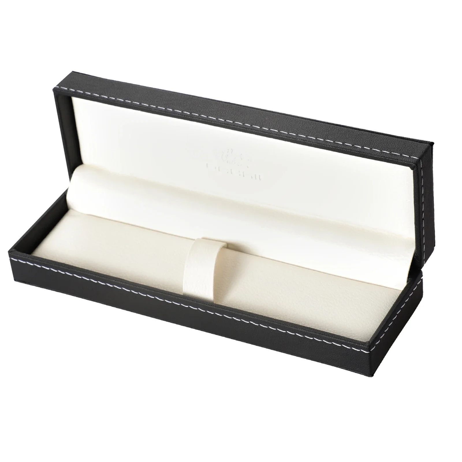 Luxury Jinhao Leather fountain pen box Storage box Pencil case Display Box for pens collection Business office Gift Box black