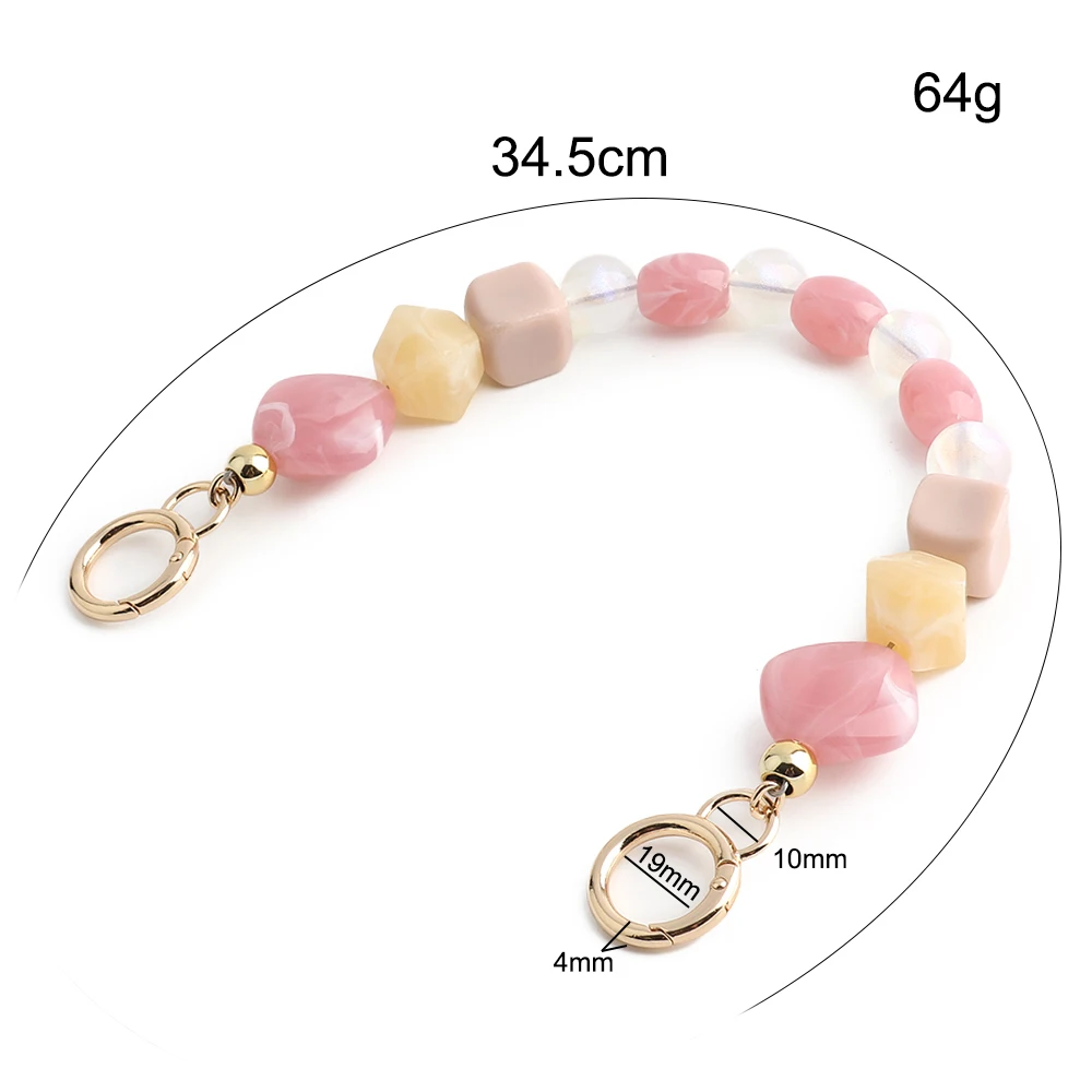 2/8/20PCS 32-36cm Vintage Long Beaded Chain For Bag Rope Belt Handbag Shoulder Chain Handles DIY Purse Replacement Accessories