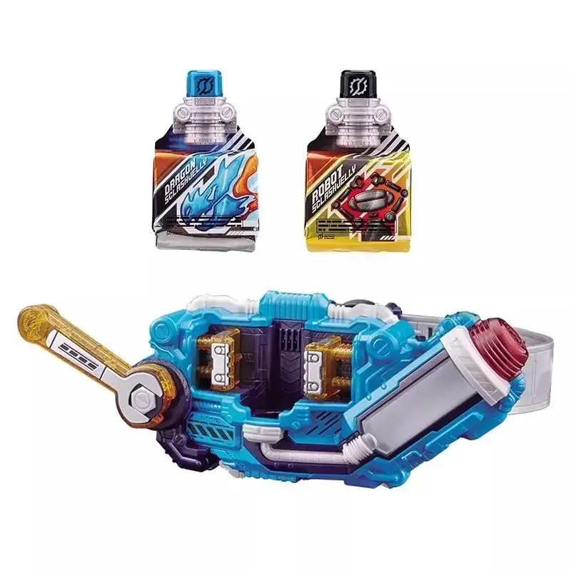 

Bandai DX SUPER BEST Masquerade Knight Build Rides A Squeeze Drive Jelly Belt Reprint Genuine.