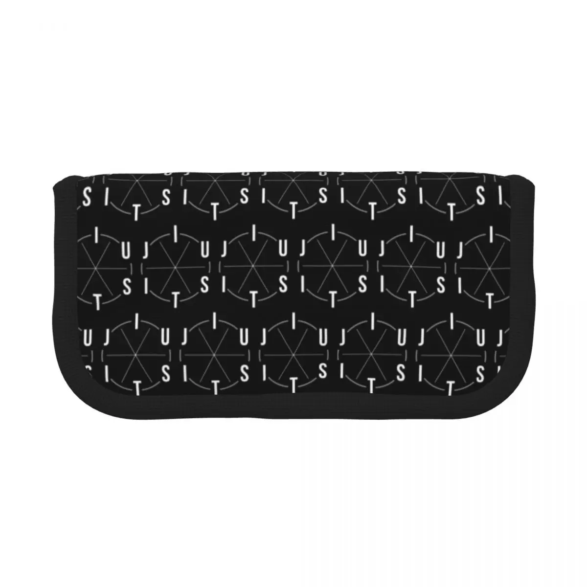 Jiu Jitsu BJJ Circle White Light Pencil Cases for Student Gifts Pen Box Pencil Bag Big Capacity Pencil Pouch Pen Holder
