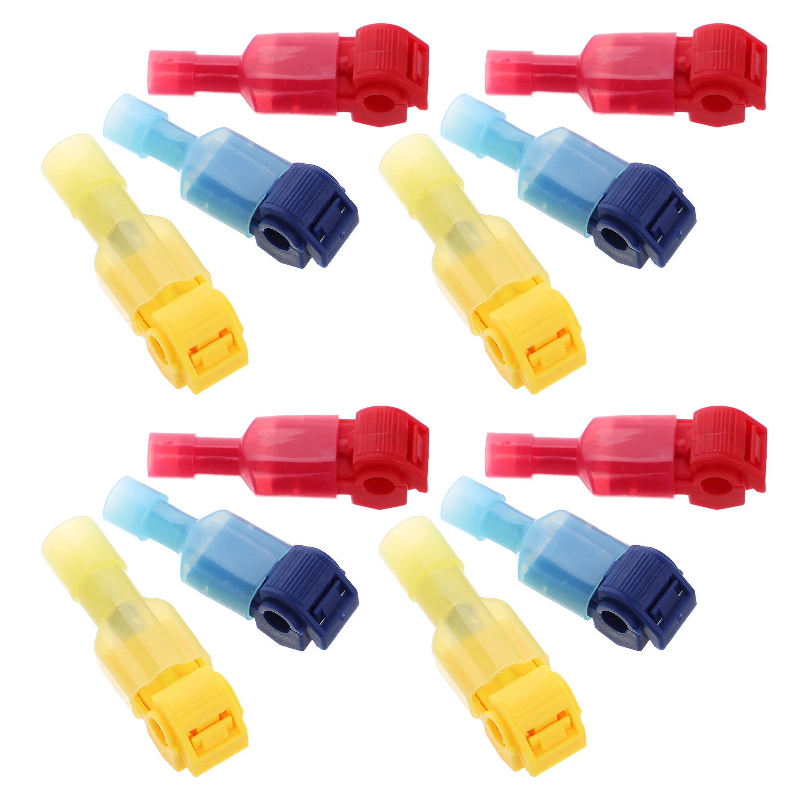 

120pcs T Tap Wire Connectors Quick Splice Break Free Terminal Red Blue Yellow Car Speaker Wiring Electrical Accessories