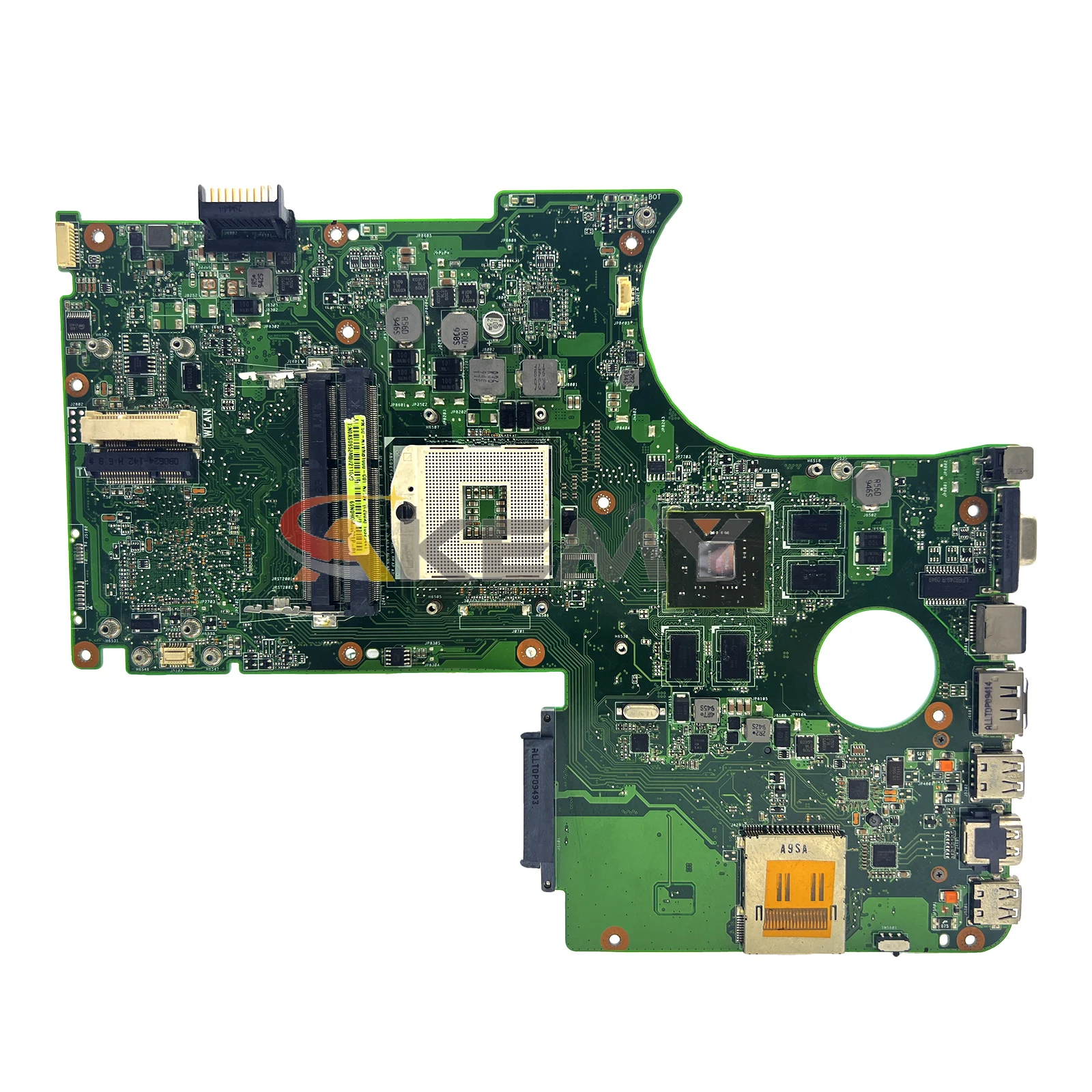 Placa-mãe portátil AKEMY N71JV Para ASUS N71JV 69N0HQM10C04 60-NYVMB1000-C04 REV 2.0 HM55 DDR3 GT325M-V1G 100% teste