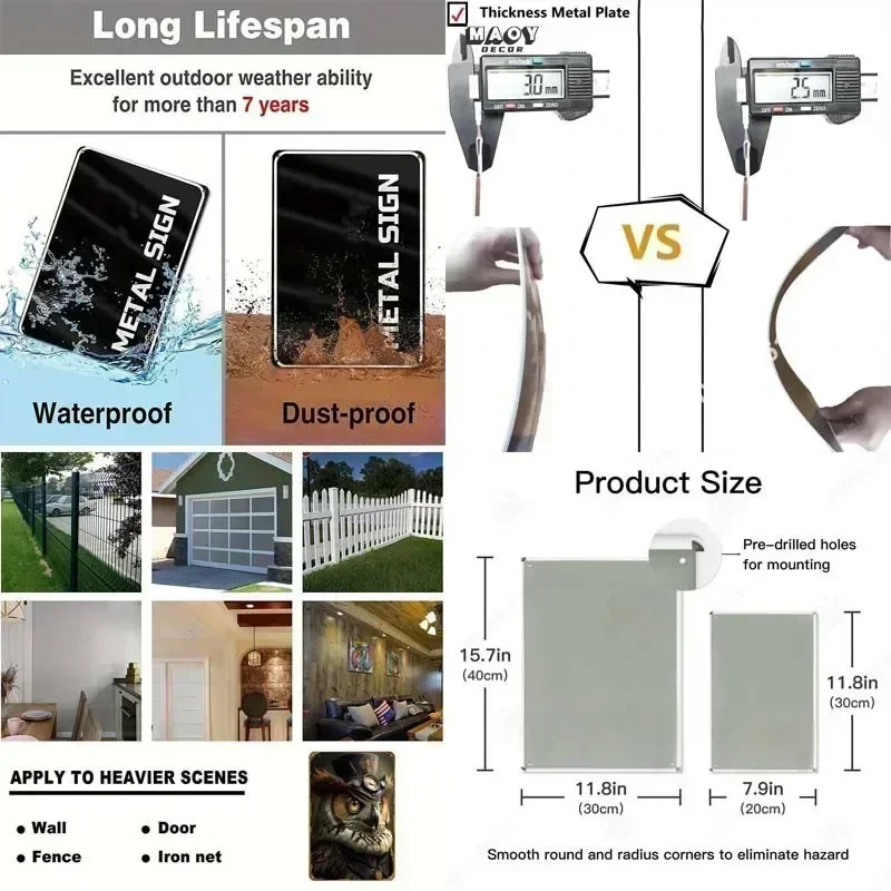 علامات صفيح للنباتات مقابل الزومبي ملصق كوميدي ديكور منزلي حديث غرفة المعيشة علامة معدنية مخصصة لتزيين جدران الفن ريترو #6