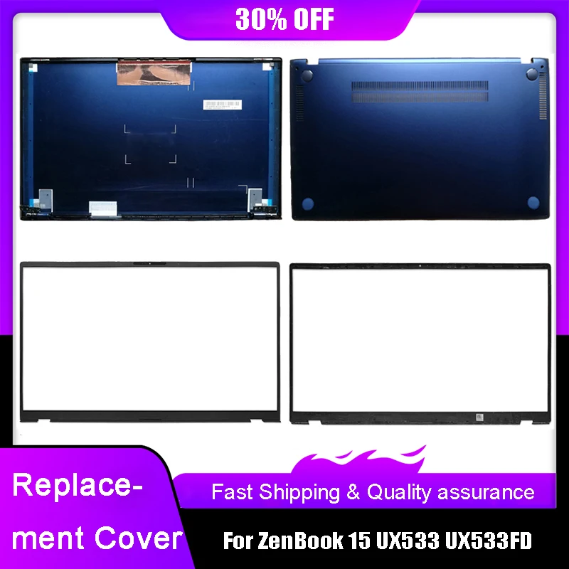 

New Laptop LCD Back Cover For ASUS ZenBook 15 UX533 UX533FD Front Bezel Bottom Base Case Rear Lid with Touch Blue A B D Shell