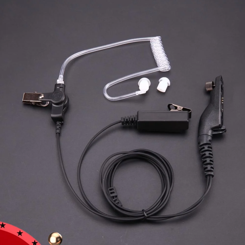 Covert Acoustic Air Tube Earpiece Headset PTT Mic for Motorola XPR6550/6500/7350/XIR P8260/8268/DP3600/3400/APX6000/7000.. Radio