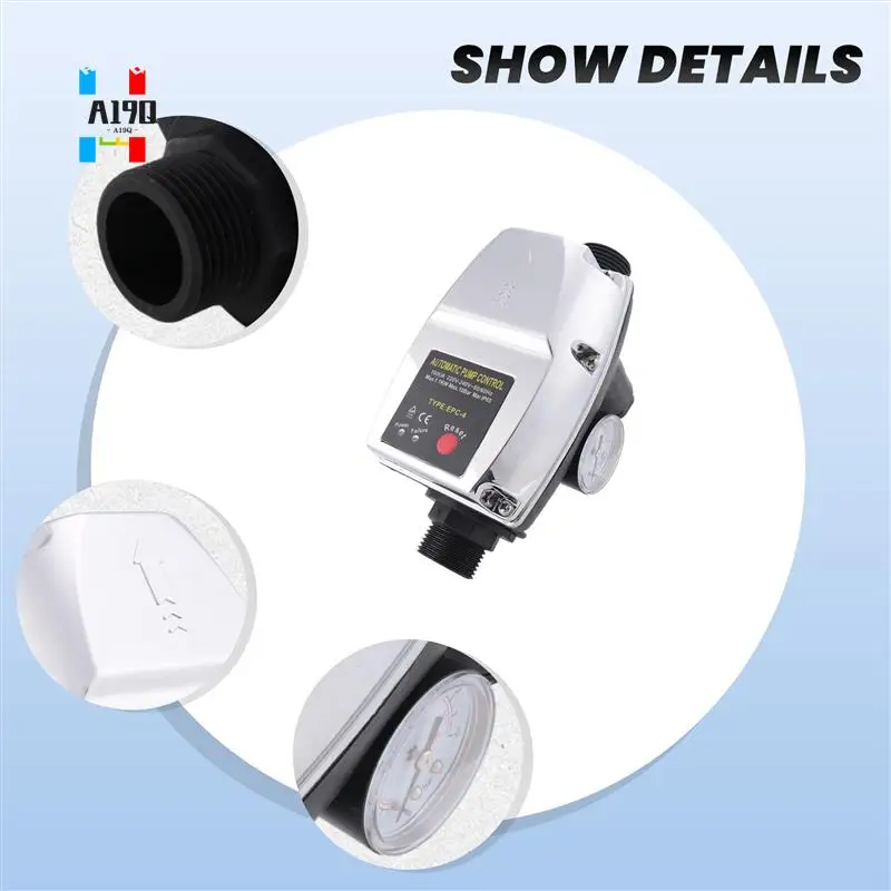 

A19Q-Water Pressure Booster Starting Controller Adjustable 1 Inch Pipe Automatic Pump Control On Off Mass Flow Switch 220V