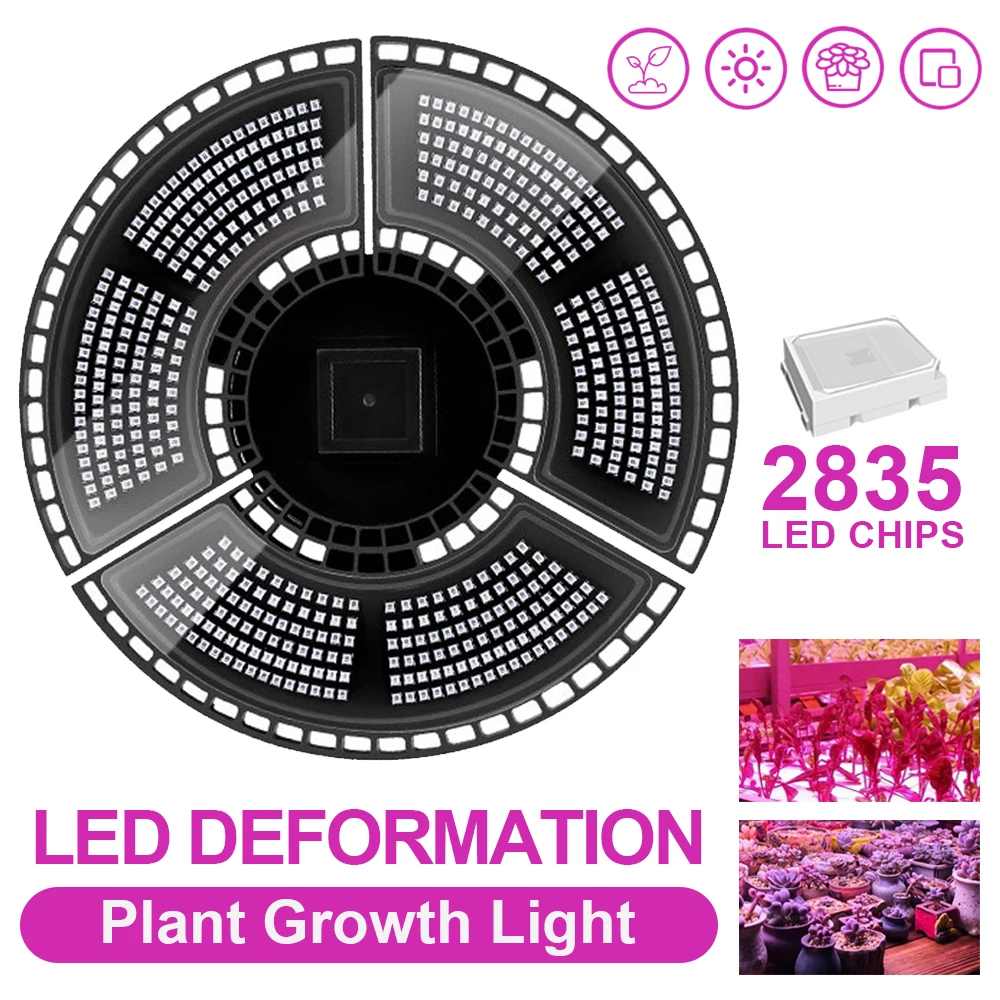 LED plant grow light greenhouse waterproof seedling planting light UV Lamp Plant E27 red and blue spectrum folding plant light