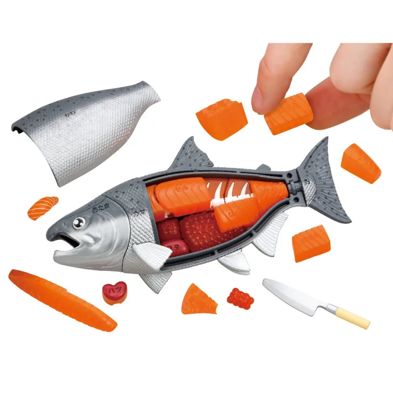 

MegaHouse 3D Puzzle King Salmon Chinook Salmon Fun Toy DIY Assembly Educational Puzzle for Kids Adults Home Decor Gift