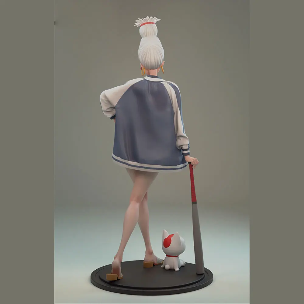 1/24 7.5cm Anime Character Statue GK Miniature 3D Printed Gray Model Figurine DIY Doll Model Unassembled And Unpainted