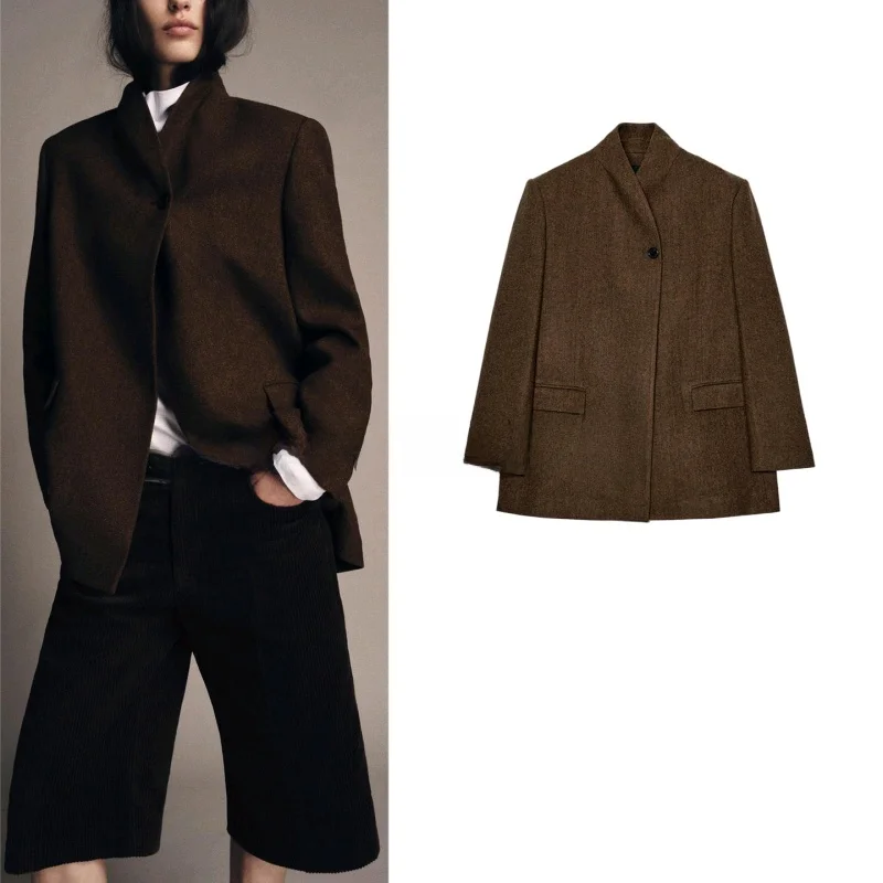 

Новый зимний женский пригородный костюм с длинным светом и воротником-стойкой, джемпер с ket, повседневный костюм из полиэфирного волокна Faion