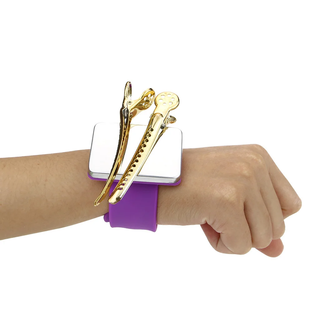 سوار معصم من السيليكون المغناطيسي متعدد الوظائف، أدوات تصفيف الشعر الثابتة، مناسبة لمصففي إكسسوارات الشعر