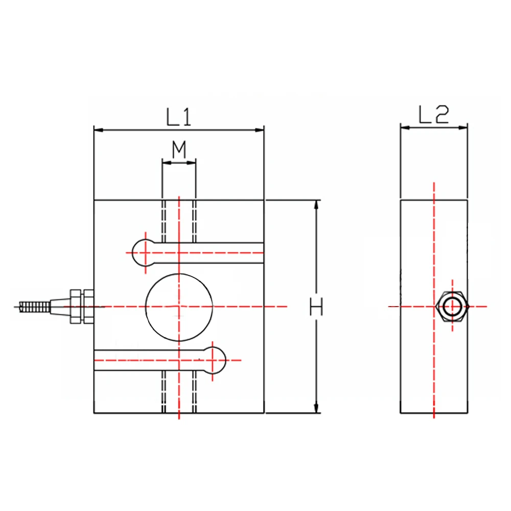 Imagem -05 - tipo High Precision Pesando Sensor Medição Força Pressão Puxando Força Load Cell Module 5kg 50kg 100kg 1t 5t 10t s