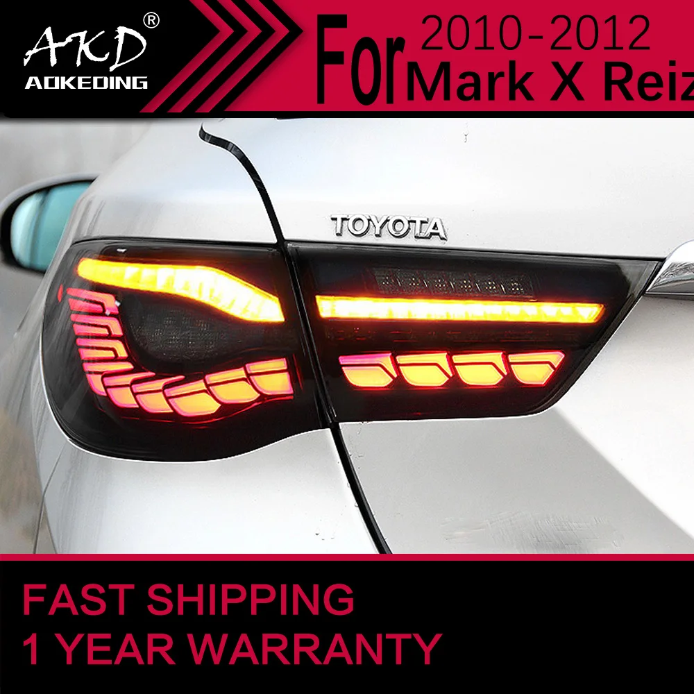 Car Lights for Toyota Mark X Reiz LED Tail Light 2010-2012 Reiz Rear Stop Lamp Brake Signal DRL Reverse Automotive Accessories