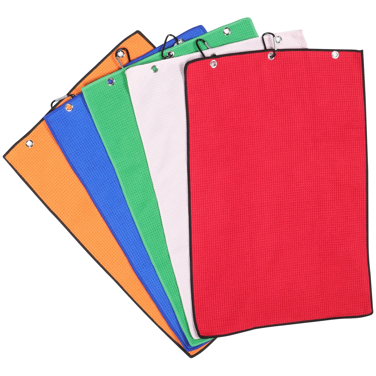 

5Pcs Microfiber Sports Wipe Towel Golf Ball Cleaner Portable Outdoor Golf Supply Buckle Golfs Towel Golfs Ball Cleaner