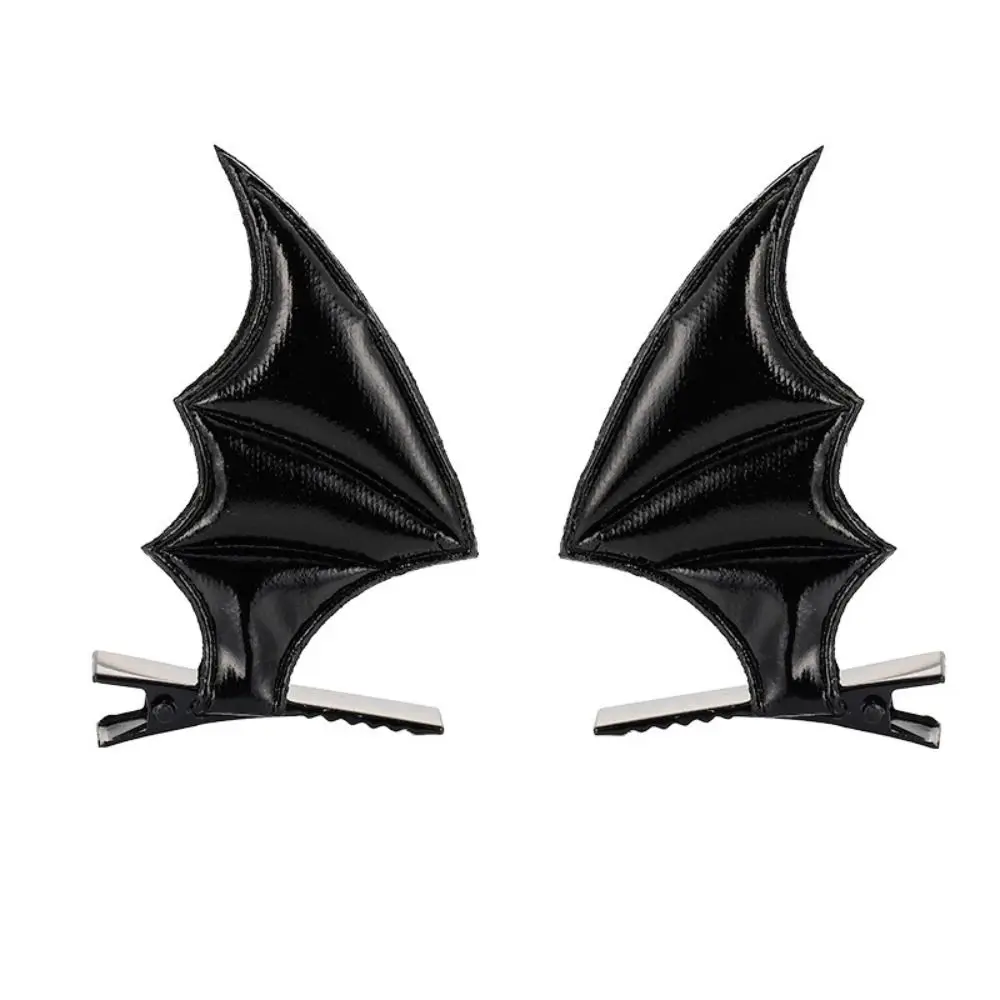 3 pairs Gift Bat Wings Shape Halloween Hairpins Gothic Costume Punk Hair Clip Head Decor Bat Hair Clips Haunted House Party