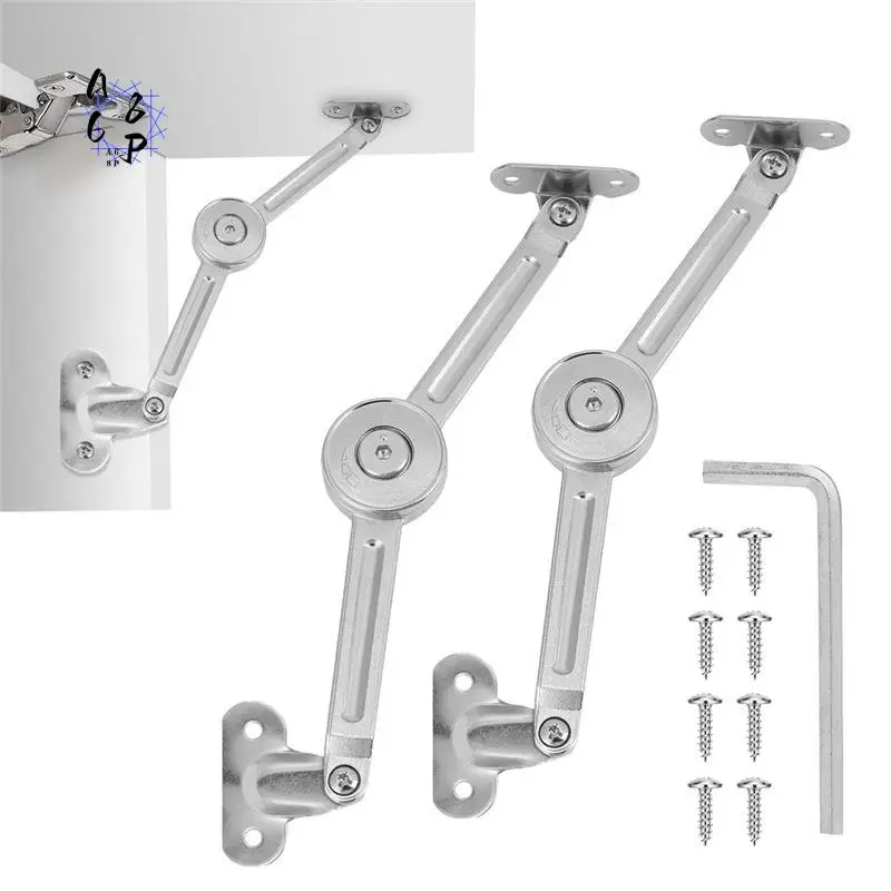 A68P-Lid Support Hinges Heavy Duty Lid Stay Hinge - 110° Open Angle,Supports Up To 50LBS For Upper Cabinets & RV Cabinets.