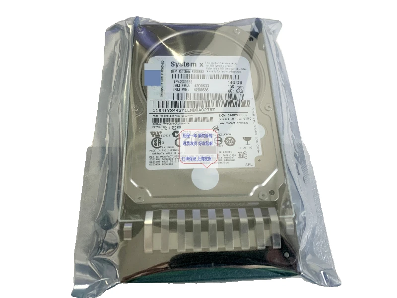 يستخدم لمحرك الأقراص الصلبة لخادم IBM 42D0633 42D0632 42D0636 146G 2.5 6GB SAS