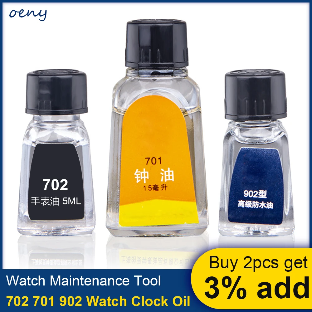 Watch Oil Professional 702 701 902 Watch Clock Oil Lubricant Waterproof Synthetic Oil Maintenance Watchmaker Tool Repair Tools