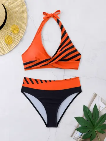 여성용 꽃 무늬 Tankini 세트, 조절 가능한 스트랩과 하이 웨이스트 바닥이있는 우아한 2pcs 비키니 수영복 여름 비치웨어