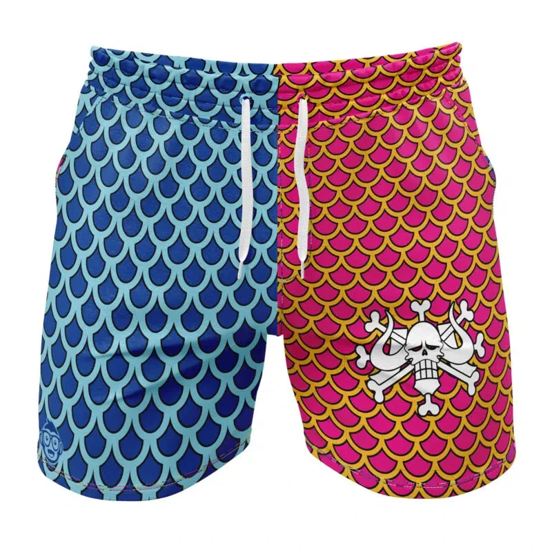 Anime One Piece Badehose, Elastische Taille Strandshorts, Leichte Schnelltrocknende Freizeitshorts für Herren Outdoor-Sport – Detail 4